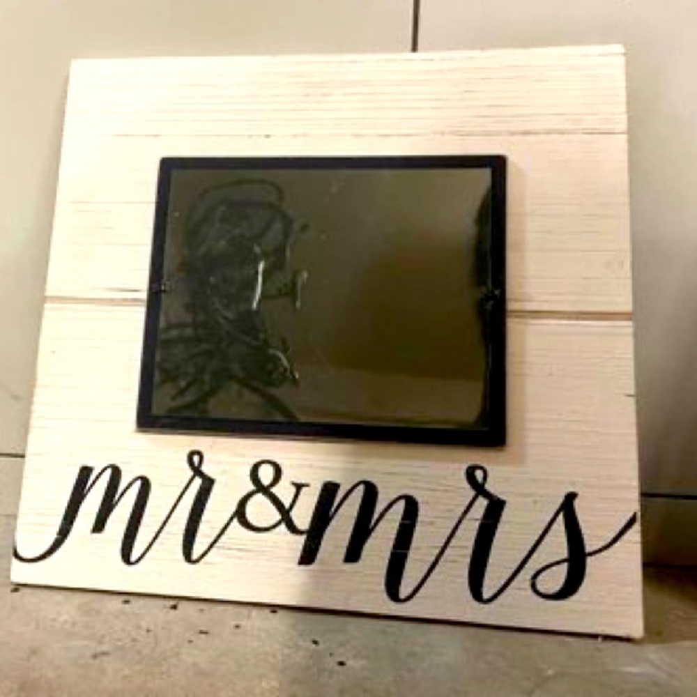 Mr. and Mrs. picture frame
